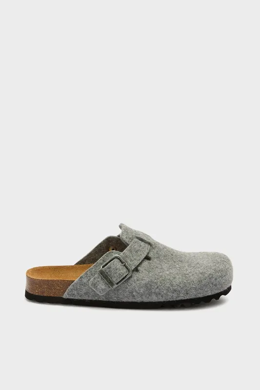 Debenhams Women's Oliver Felt Clog in Grey Size: 41 Grey female