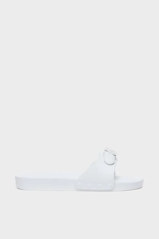 Debenhams Women's Pescura Flat Sandal in White Size: 39 Off White 39 female