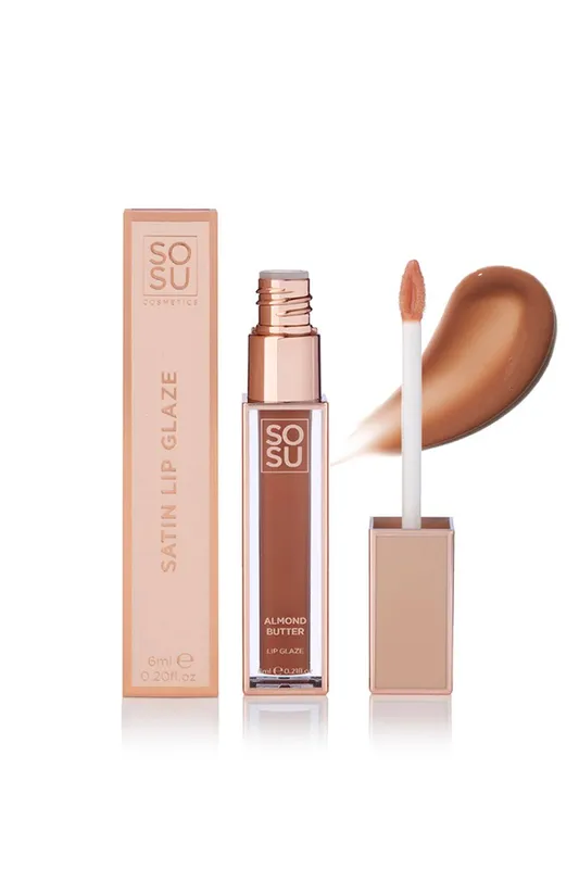 Debenhams Satin Lipglaze 6ml in Almond Butter - Almond Butter