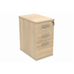 Desk High Office Storage Unit 600 Deep Canadian Oak