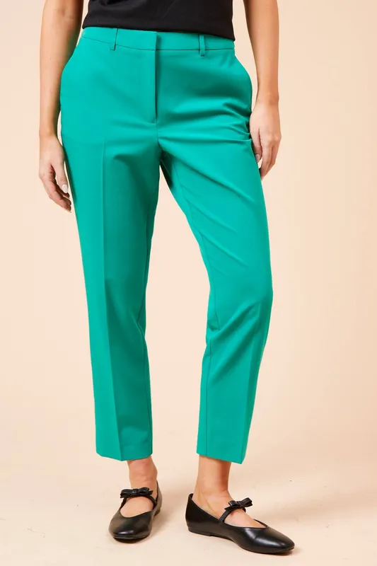 Dorothy Perkins Women's Ankle Grazer Trouser in Green Size: 10 - Green