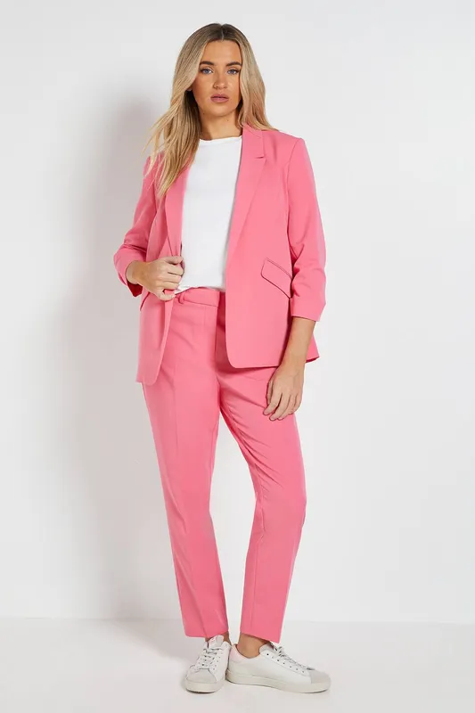 Dorothy Perkins Women's Ankle Grazer Trouser in Pink Size: 8 - Pink