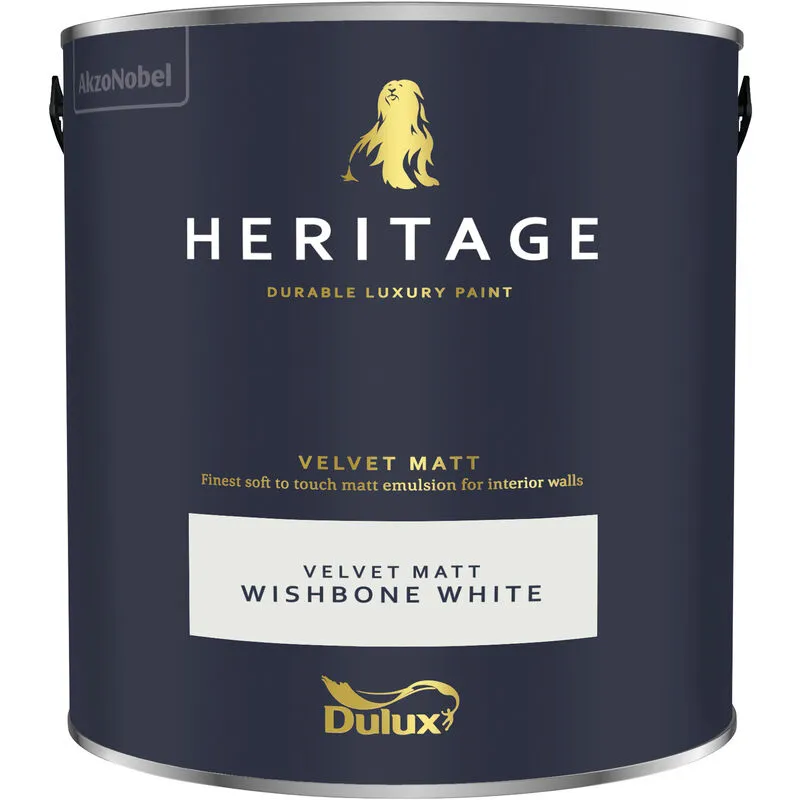 Dulux Heritage Velvet Matt - 2.5L - Wishbone White