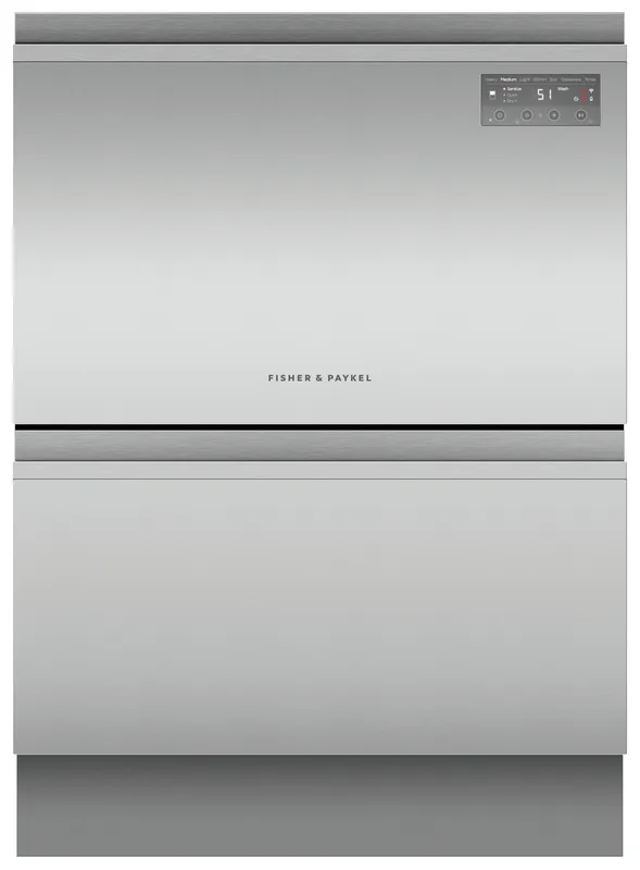 Fisher & Paykel Series 7 DD60D2HNX9 Stainless Steel Built-In Double DishDrawer™
