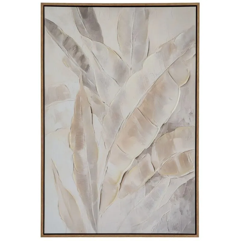 Folira Hand Painted Canvas in Frame - Wood - L3 x W60 x H90 cm - Multi-Coloured