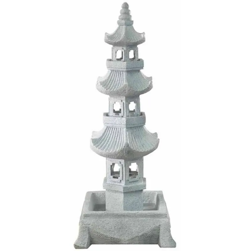 Grand Pagoda Water Feature - L55 x W55 x H126 cm