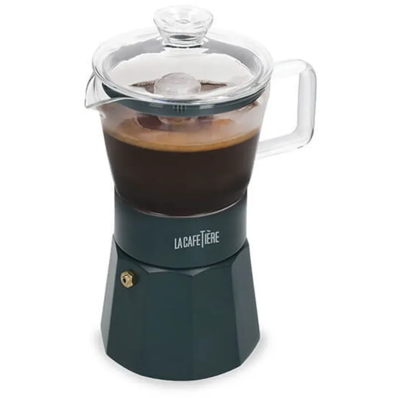 La Cafetiere Glass Espresso Maker 6 Cup Green