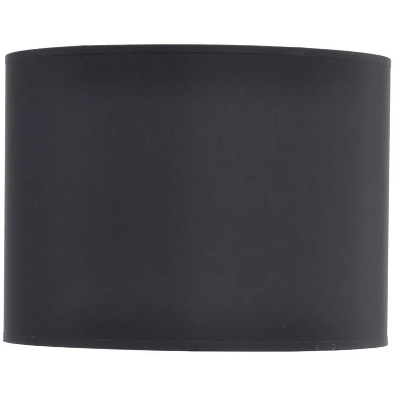 The Libra Company Lined Drum Lampshade - Fabric/Viscose/Polyamide Fram in Black Black