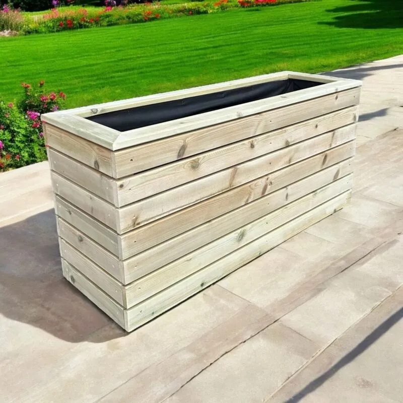 London Garden Planter - Pressure Treated Wood - L90 x W40 x H40 cm