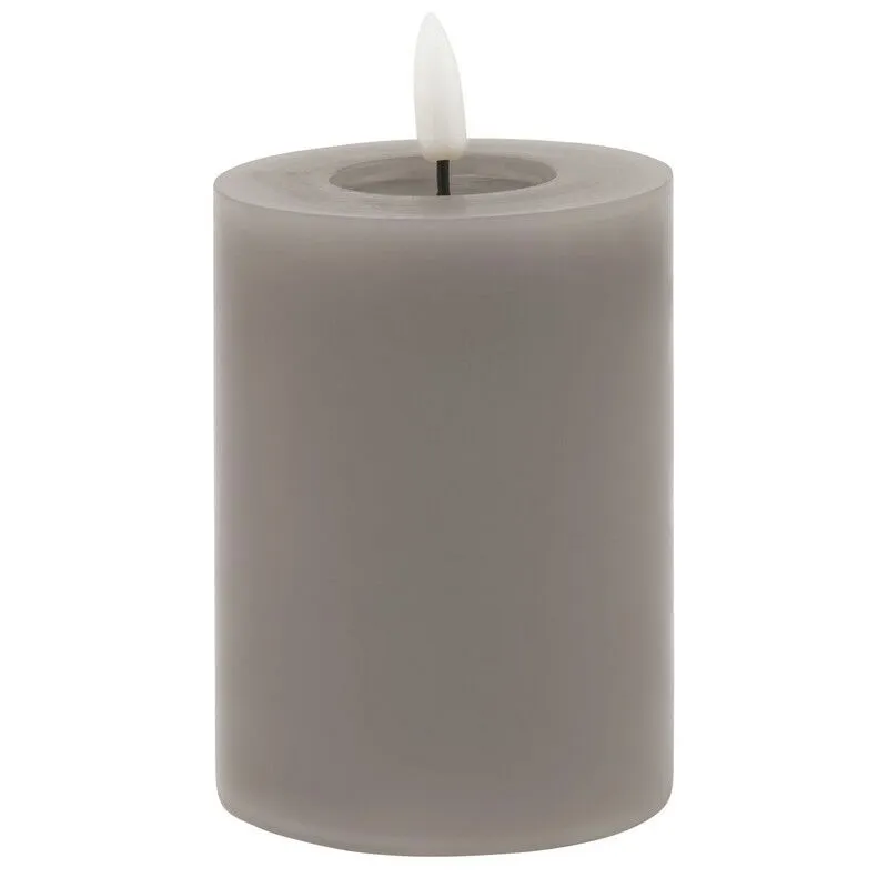 Love Lace Melt Effect 3x4 Grey LED Wax Candle Grey