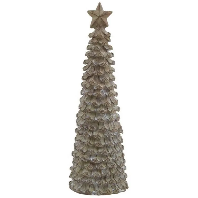 Love Lace Medium Beige Cedar Tree With Star Beige
