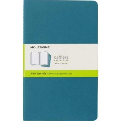 Moleskine Large Plain Cahier Brisk Blue