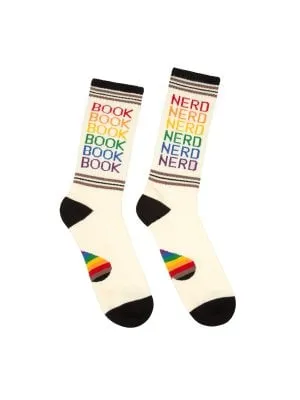 Multicolour Book Nerd Socks Large