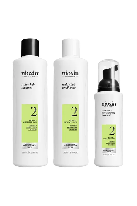 Nioxin Scalp + Hair Thickening System 2 for Natural Hair with Progress