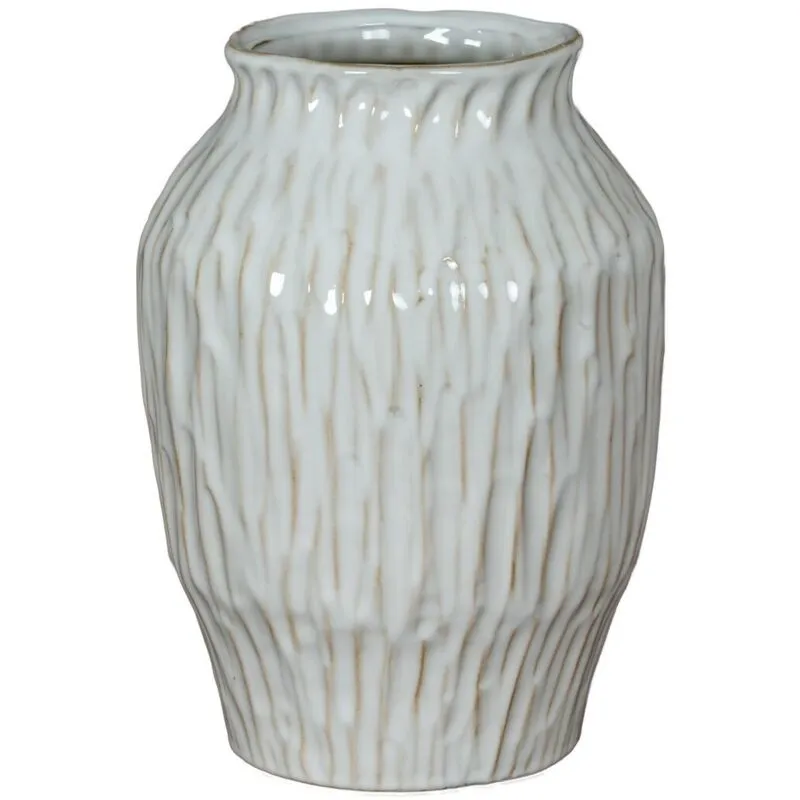 Lemon Pavilion Furniture and Decor Numa Ople Vase - Ceramic - L19 x W19 x H27 cm - White White