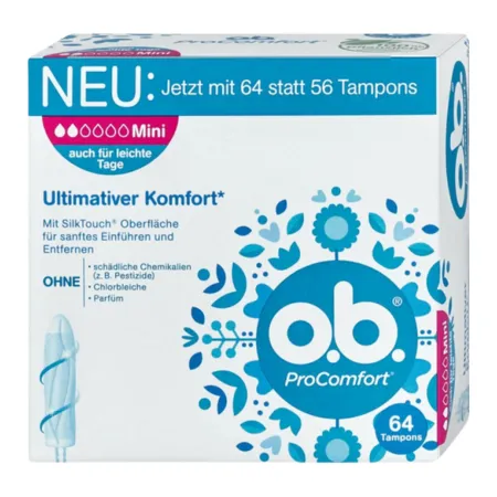 O.B. ProComfort Mini Tampons - 64 pcs