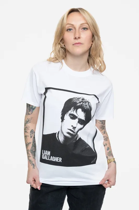 Oasis Unisex Framed Photo T-Shirt in White Size: XL White female