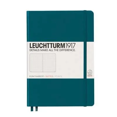 Pacific Green Medium Dotted Notebook