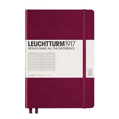 Port Red Medium Ruled Notebook