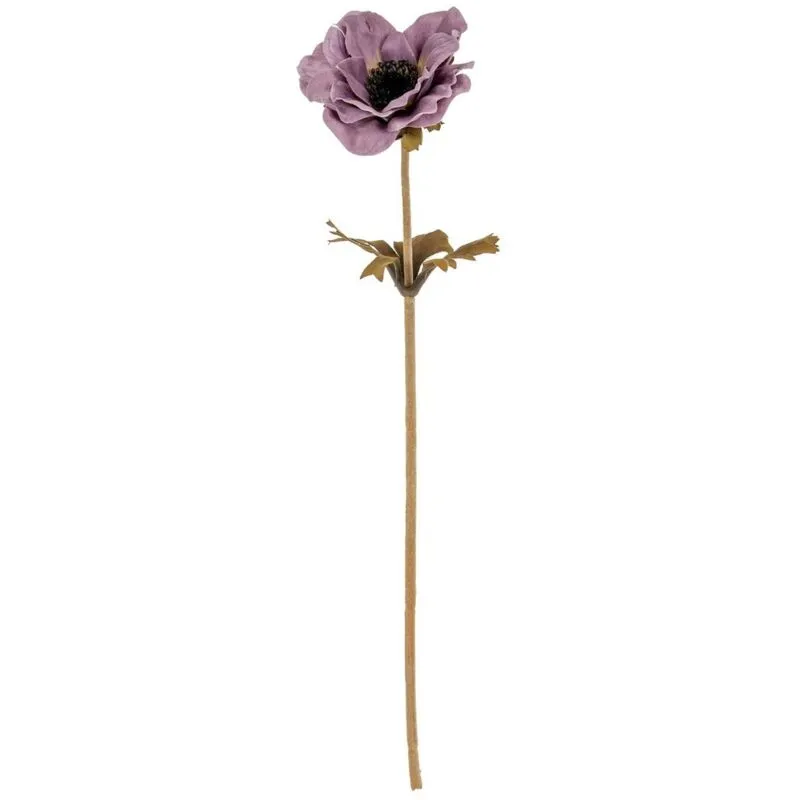 Sostter Purple Anemone Faux Flower Stem Purple