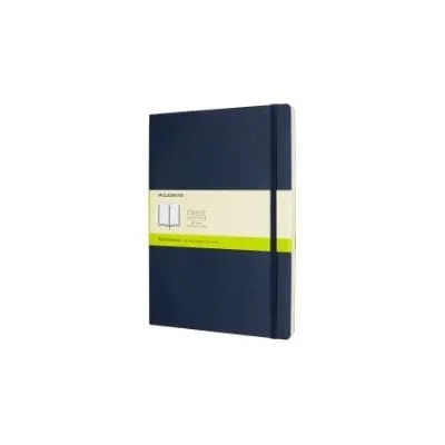Sapphire Blue Plain Soft Notebook Xl