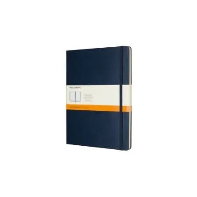 Sapphire Blue Ruled Hard Notebook Xl