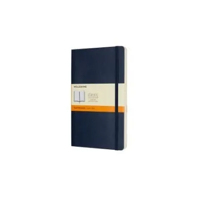 Sapphire Blue Ruled Soft Notebook Large
