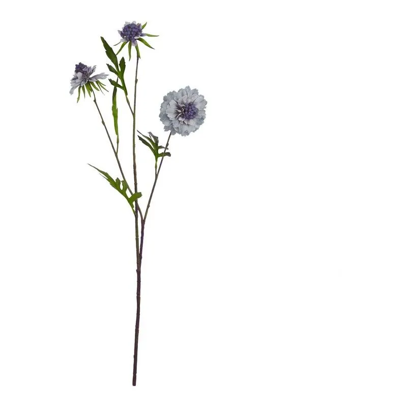 Love Lace Pale Blue Scabious Stem Artificial Flower Blue