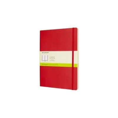 Scarlet Red XL Plain Softcover Notebook