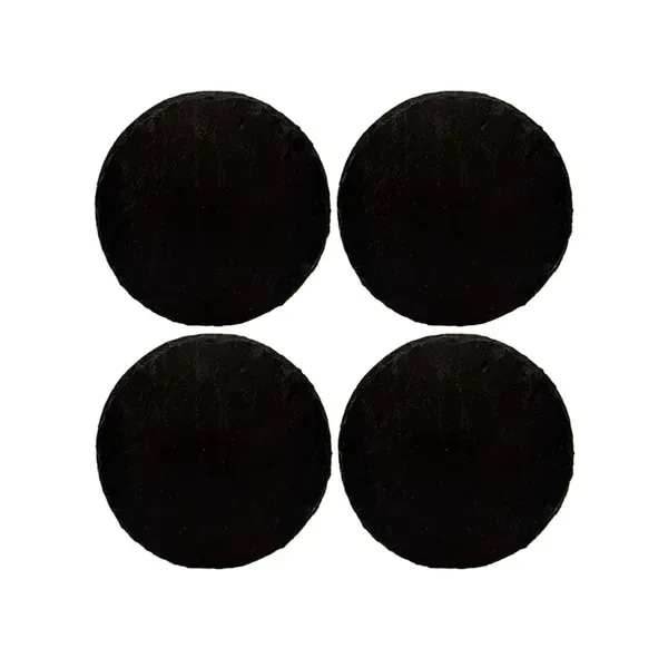 Selbrae House Just Slate Company Set of 4 Round Slate Coasters