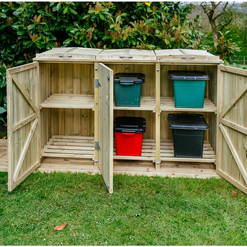 Buttercup Farm Shireburn 6 Box Store - Timber - Fits 6 x Boxes in Brown Brown