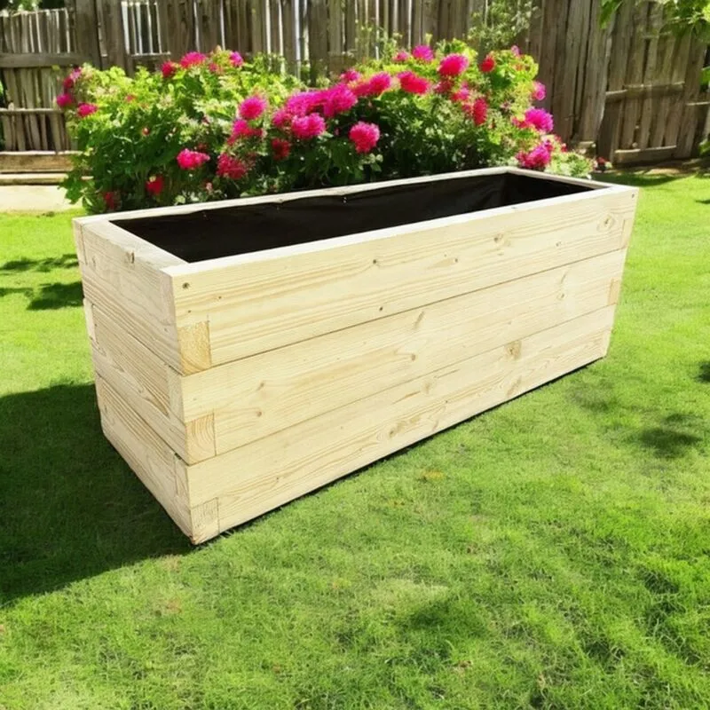 Suffolk Planter - Wood - L150 x W40 x H60 cm