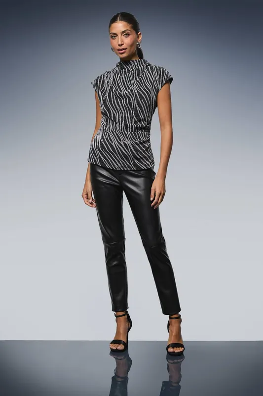 Wallis Women's Metallic Jersey Top in Silver Size: 22 - Silver - Size: 22