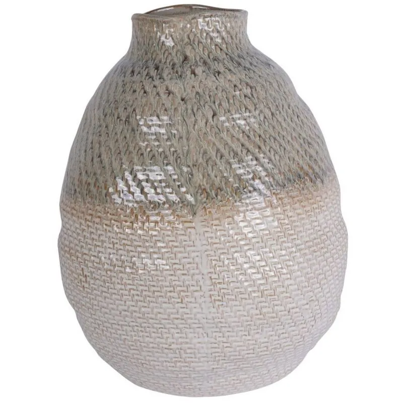 Libra Interiors Ceramic Woven Vase Extra Large Multicolor