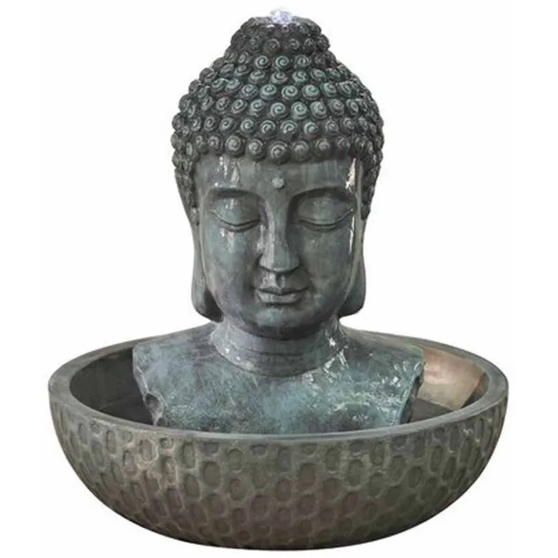 Zen Buddha Outdoor Water Feature - L70 x W70 x H76 cm