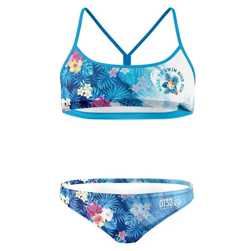 Otso Swim Bike Run Wave Bikini White / Blue M Women