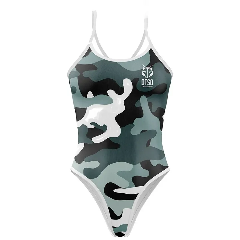 Otso Swimsuit Camo Grey M Women