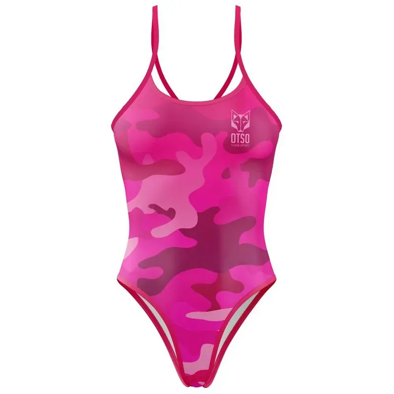 Otso Swimsuit Camo Pink M Women