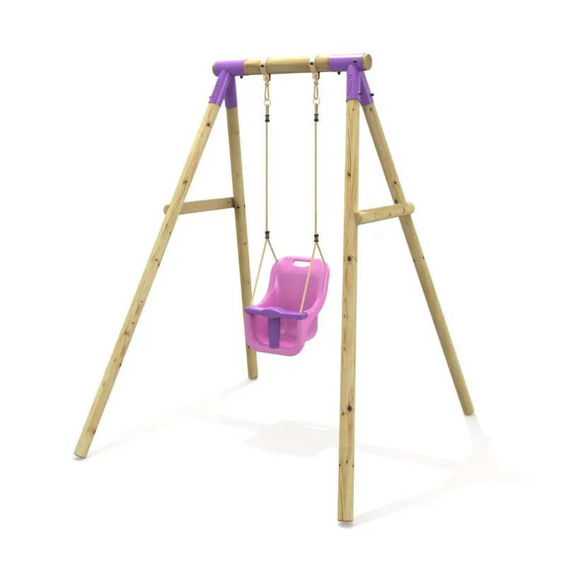OutdoorToys Single Swing Set - Pluto Purple Purple