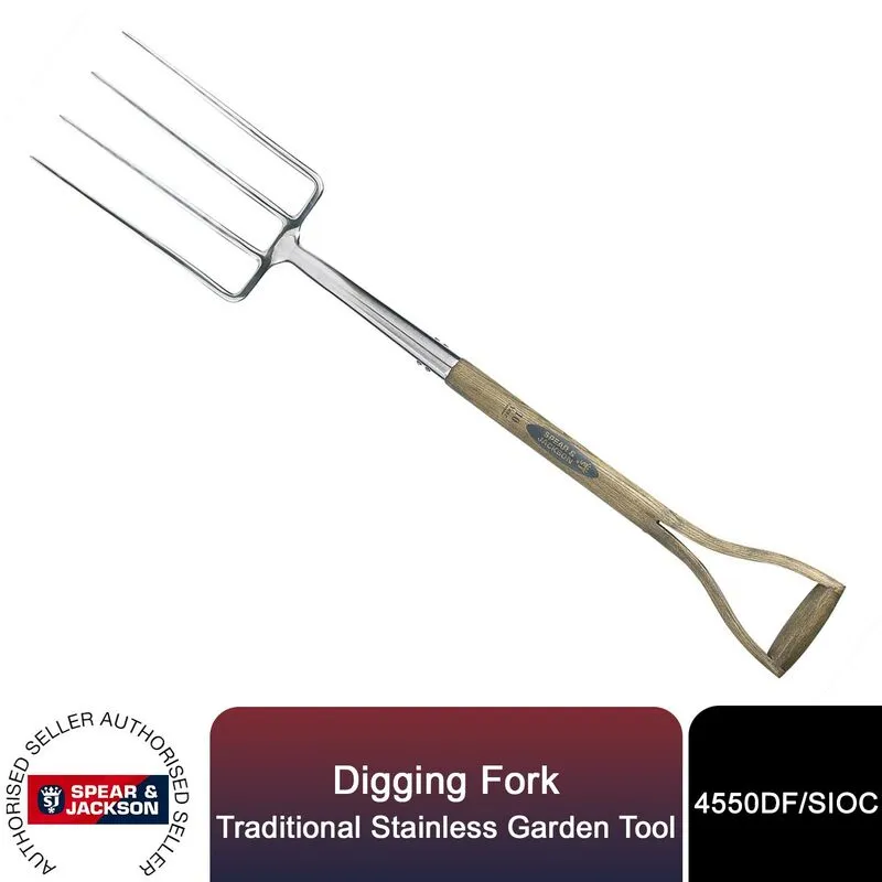 Spear and Jackson Traditional Stainless Steel Digging Fork