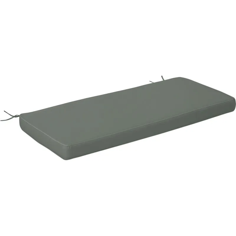 Outsunny - Garden Bench Cushion 2 Seater Seat Pad Indoor& Outdoor Use Grey