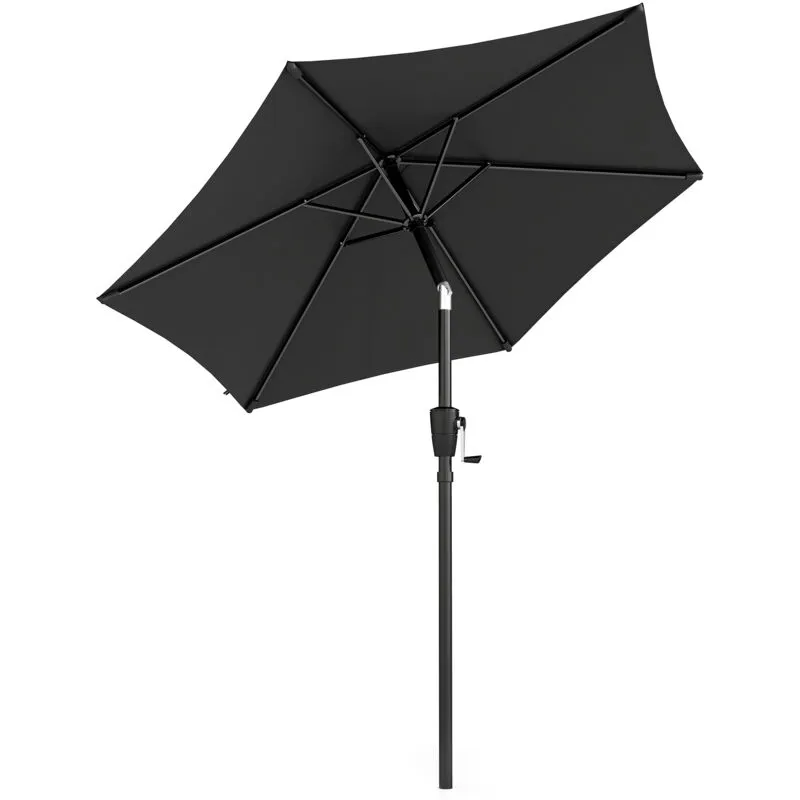 Outsunny Garden Parasol, 2m Outdoor Table Parasol Umbrella with Tilt