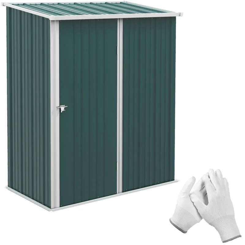 Outsunny - Outdoor Storage Shed w/ Lockable Door for Garden Green