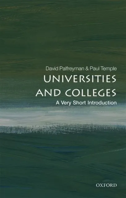 Oxford University Press Universities And Colleges : A Very Short Introduction