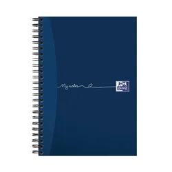 Oxford My Notes Card Cover Wirebound Notebook 100 Pages A5 Blue 5 Pack