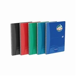 Oxford Oceanis Wirebound Notebook Ruled A4 Assorted (Pack of 5)