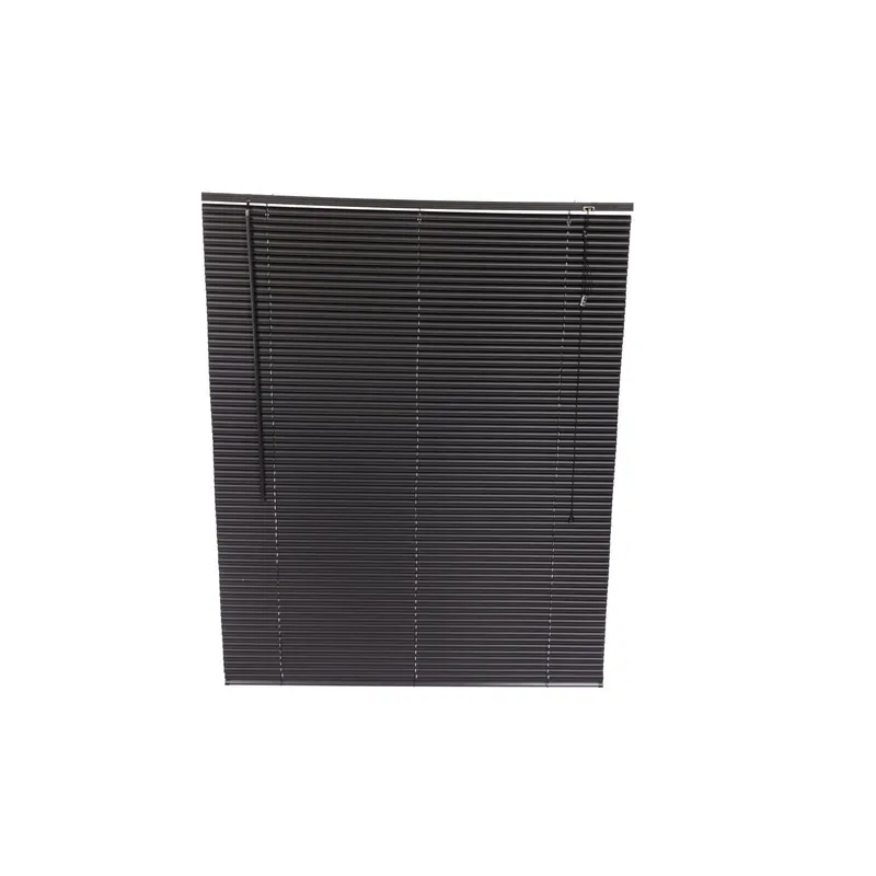 Oypla Pvc Black Venetian Window Blinds with Fixings Size: 120 cm Black 120 cm