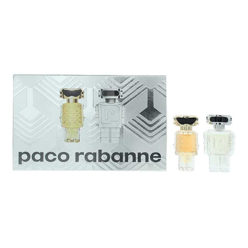 Paco Rabanne Mini 2 Piece Gift Set: Fame Eau De Parfum 4ml - Phantom Eau De Toil