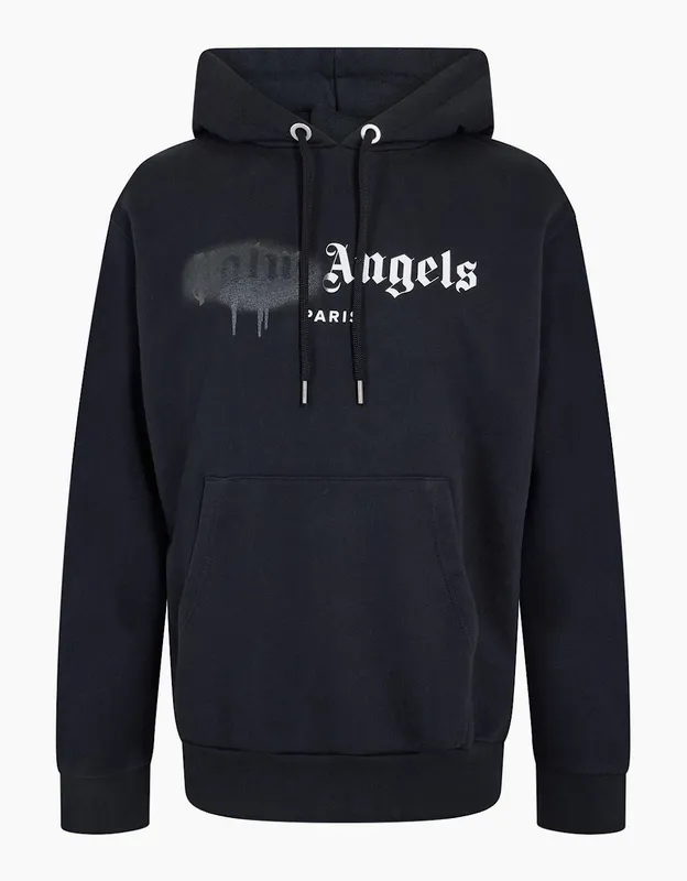 Palm Angels Men's Palm Paris Hoody - Black - Size: 34