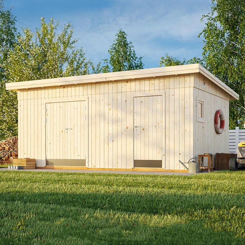 18' x 11' Palmako Kalle (88mm) Premium Multi-room Shed (5.6m x 3.3m)